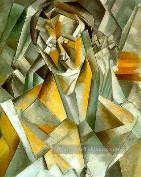 Femme Sitting 3 1909 cubist Pablo Picasso Peinture à l'huile